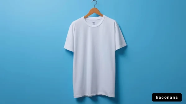 シンプルな白いTシャツ