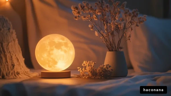 やさしい月明かりのある部屋