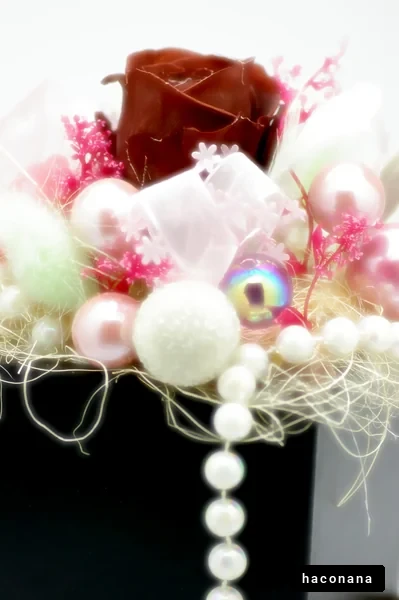 華やかな花飾りのアレンジ