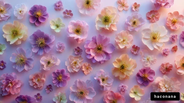 色とりどりの花々