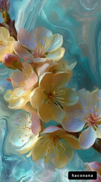 幻想的な花のアート