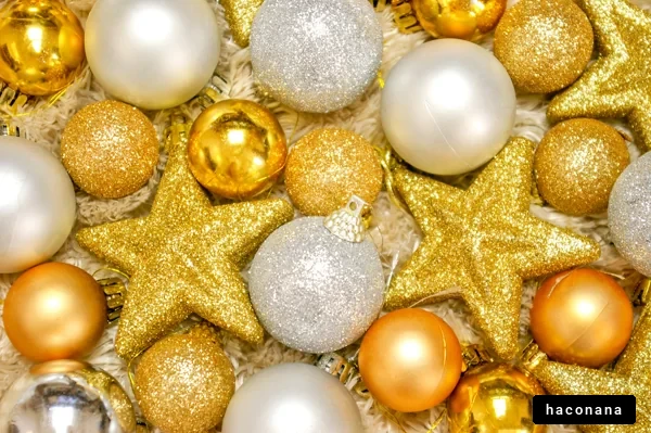 クリスマス装飾と輝き