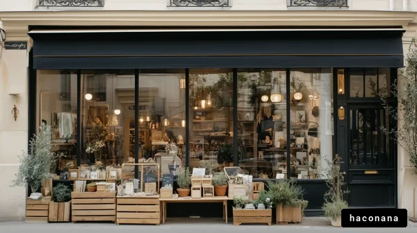 お洒落な店舗の外観