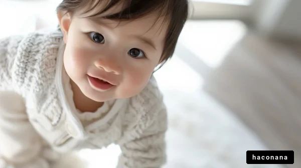 かわいい赤ちゃんの笑顔