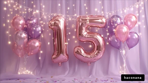 華やかな15歳の祝い