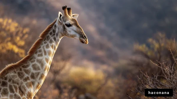 野生のきりんの姿