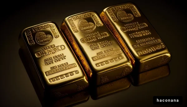 金のインゴットの写真