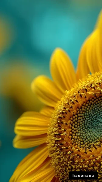 鮮やかなひまわりの花