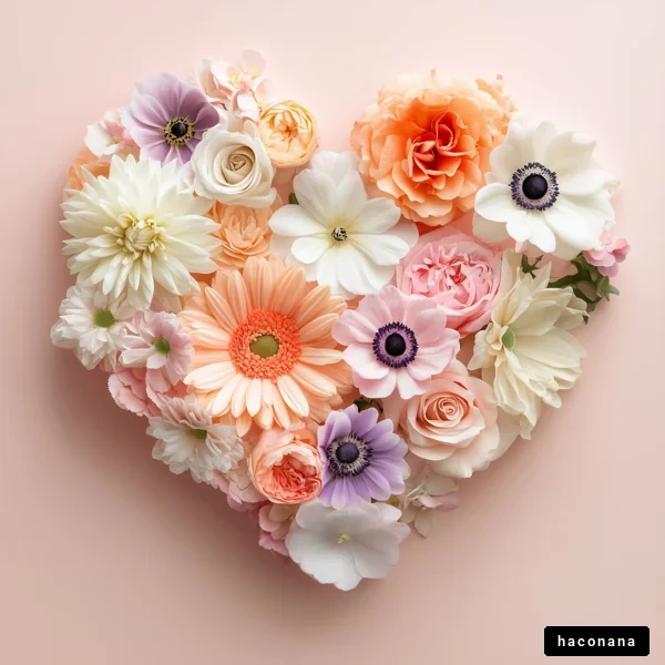 花の心形アレンジメント