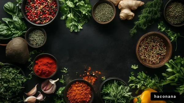 調理に使う新鮮なハーブ