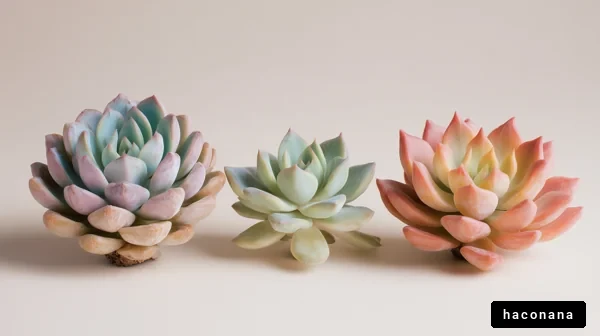 多肉植物の美しい並び