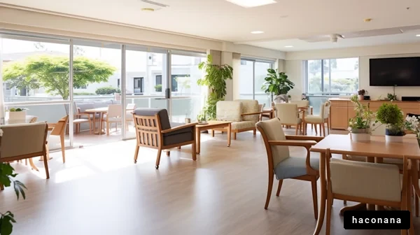 明るい室内のリビングスペース