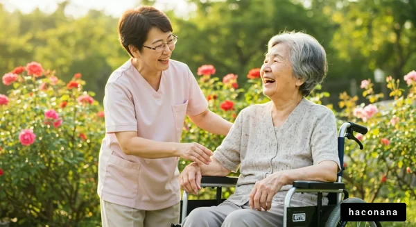介護における笑顔の瞬間