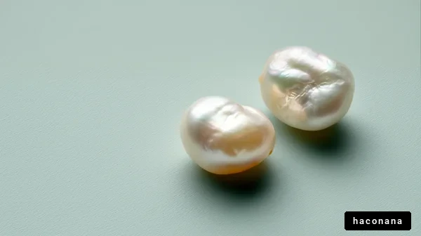 美しい真珠のディスプレイ