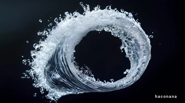 水の流れの美しさ