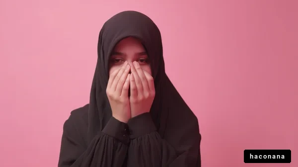 気持ちを表現する女性