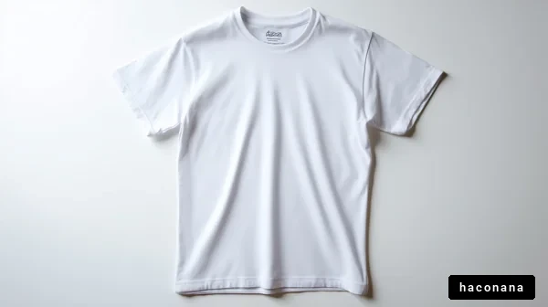 シンプルな白のTシャツ