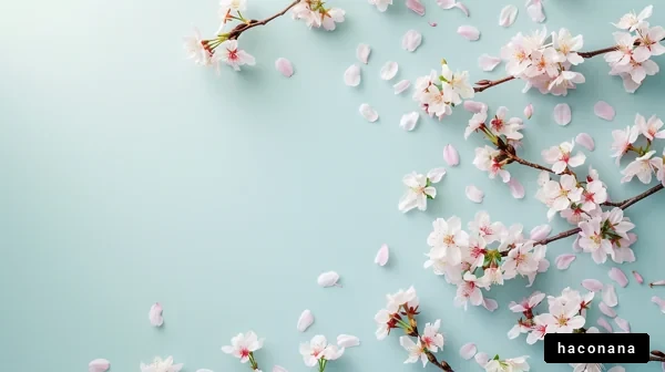 さくらの花びらと背景