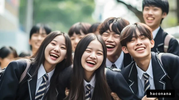 楽しそうな学生たち