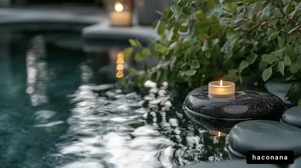 水面に浮かぶキャンドル