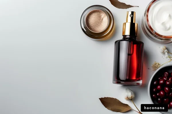 美容製品の集まり