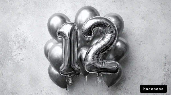 銀色のバルーンの12