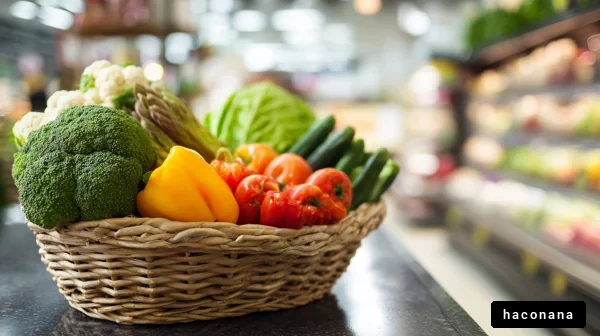 新鮮な野菜のバスケット
