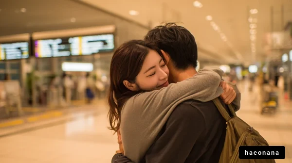 空港での再会と愛情