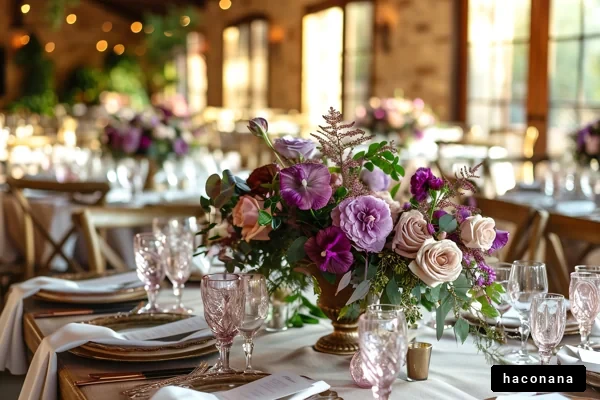 華やかなテーブルセッティング