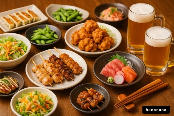 豊富な日本料理の数々