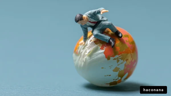 ビジネスマンと地球