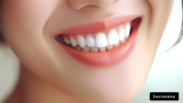 輝く笑顔と白い歯