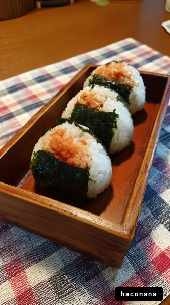 おいしいおにぎりの盛り付け