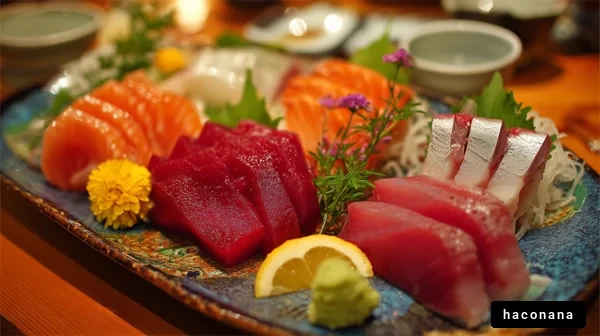 新鮮な海鮮刺身盛り