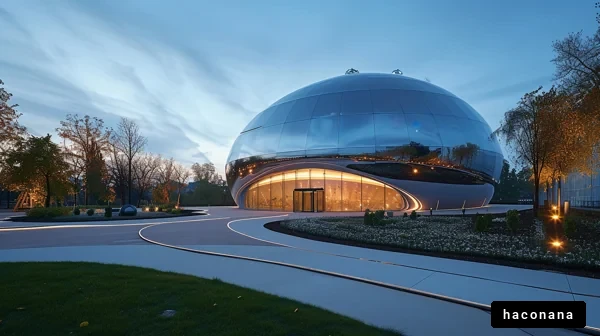 未来的な建築物の風景