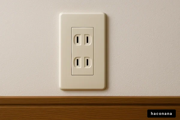 家庭用コンセントの写真