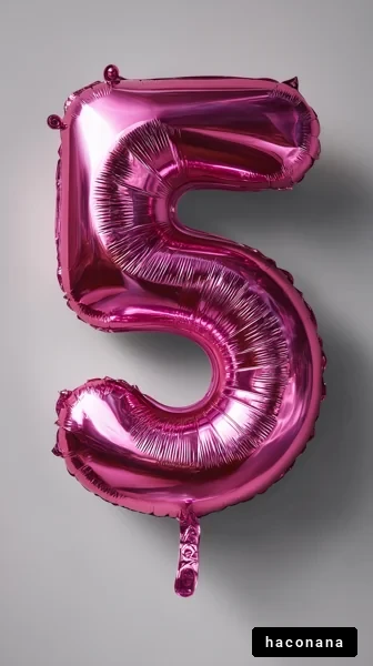 鮮やかなピンクの風船