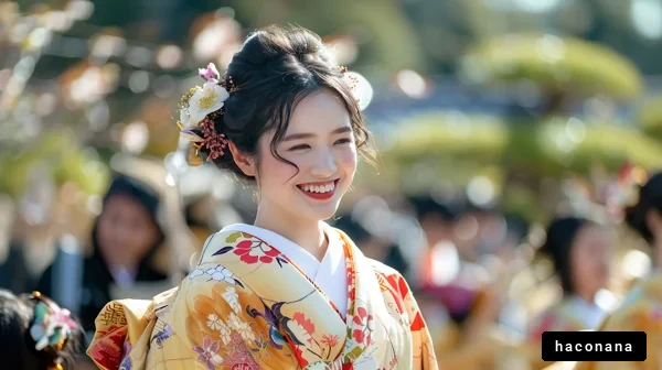 晴れやかな成人式の笑顔