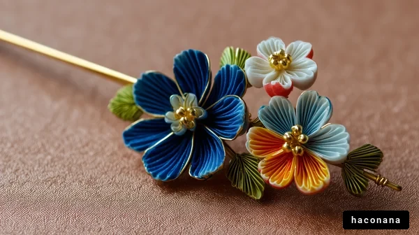 美しい花の髪飾り