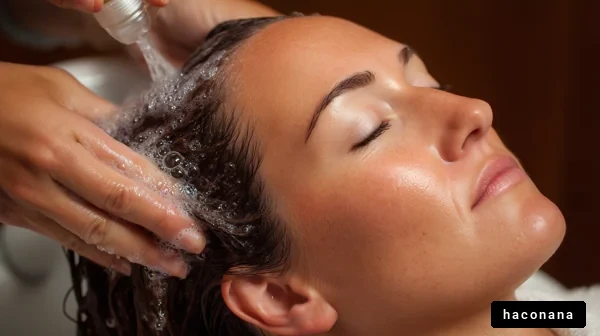 リラックスするヘアシャンプー