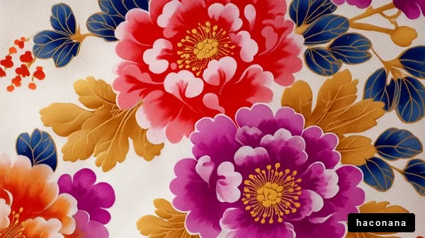 華やかな花のデザイン