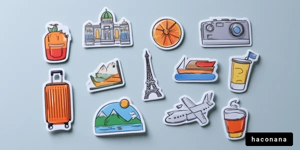 旅行の思い出シール集