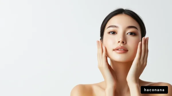 美しい肌の女性のポートレート