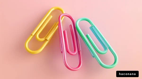 カラフルなクリップの画像