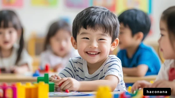 幼稚園で遊ぶ子どもたち