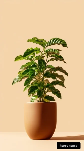 観葉植物のシンプルなアート