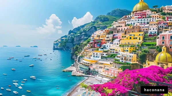 美しい海岸の街並み