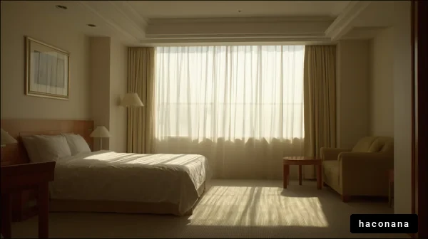 明るいモダンなホテル室内