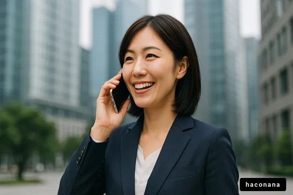 ビジネスウーマンの笑顔