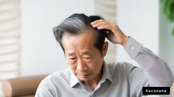 髪の悩みを抱える男性